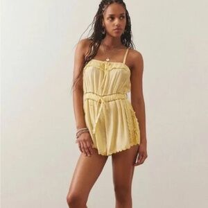 Urban Outfitters Yellow Romper